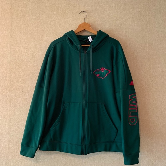 adidas Other - Minnesota Wild Adidas Hooded Sweatshirt
